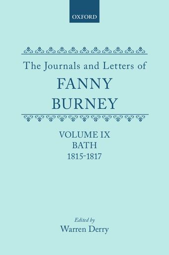 The Journals and Letters of Fanny Burney, Volume IX book cover
