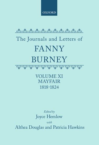 The Journals and Letters of Fanny Burney, Volume XI book cover