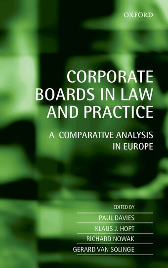 Corporate Boards in Law and Practice book cover
