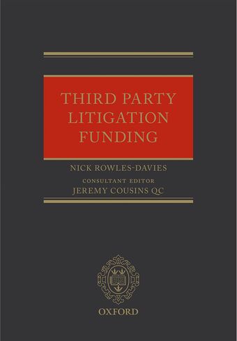 Third Party Litigation Funding book cover
