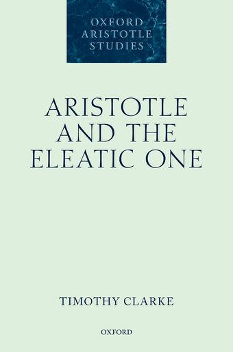 Aristotle and the Eleatic One book cover