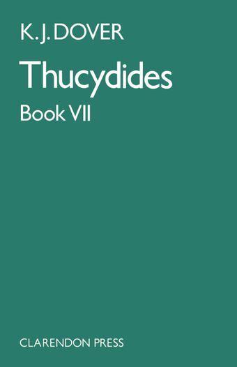 History Book Seven Thucydides book cover