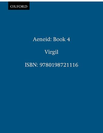 Aeneid: Book 4 book cover