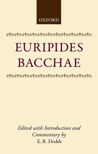 Bacchae book cover