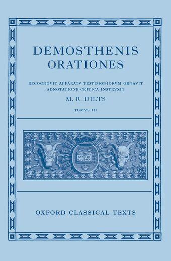 Demosthenis Orationes III book cover