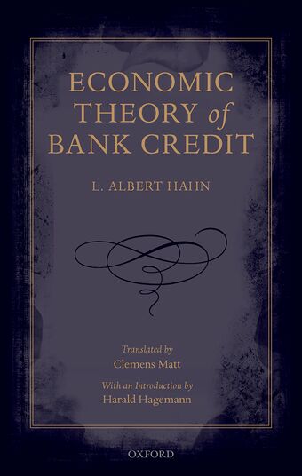 Economic Theory of Bank Credit book cover