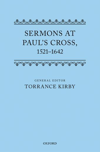 Sermons at Paul's Cross, 1520-1640 book cover