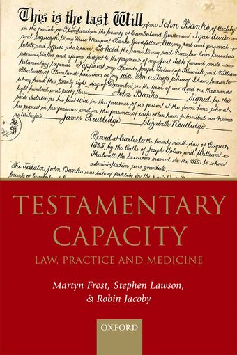 Testamentary Capacity book cover