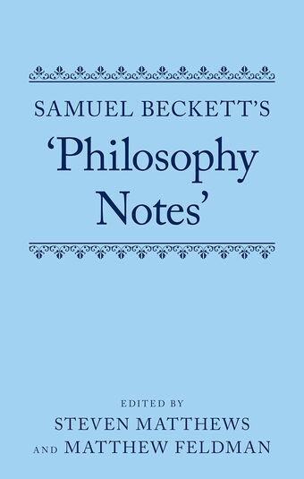 Samuel Beckett's 'Philosophy Notes' book cover