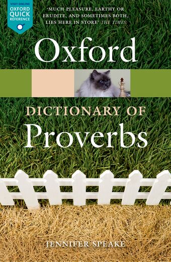 The Oxford Dictionary of Proverbs book cover