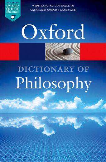 The Oxford Dictionary of Philosophy book cover