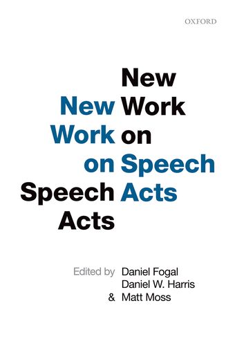 New Work on Speech Acts book cover