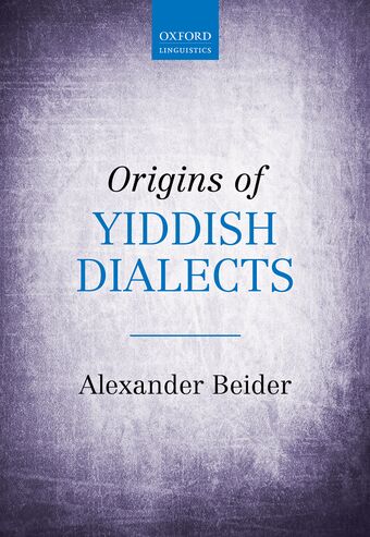 Origins of Yiddish Dialects book cover