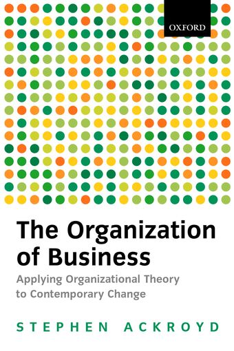 The Organization of Business book cover