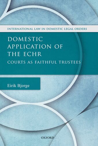 Domestic Application of the ECHR book cover