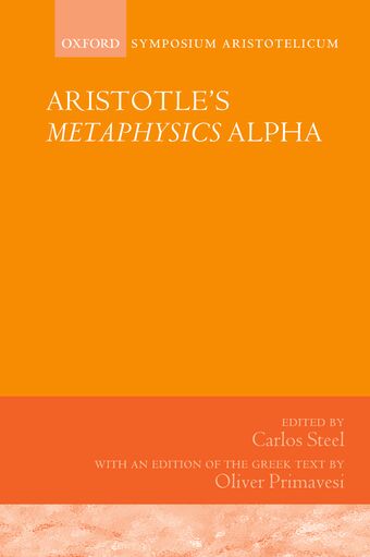 Aristotle's Metaphysics Alpha book cover