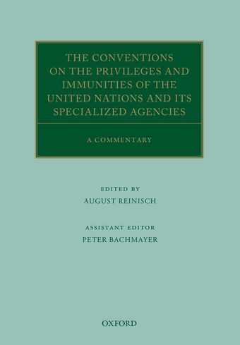 The Conventions on the Privileges and Immunities of the United Nations book cover