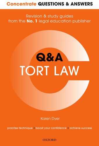 Concentrate Questions and Answers Tort Law book cover