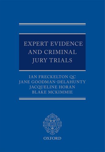 Expert Evidence and Criminal Jury Trials book cover