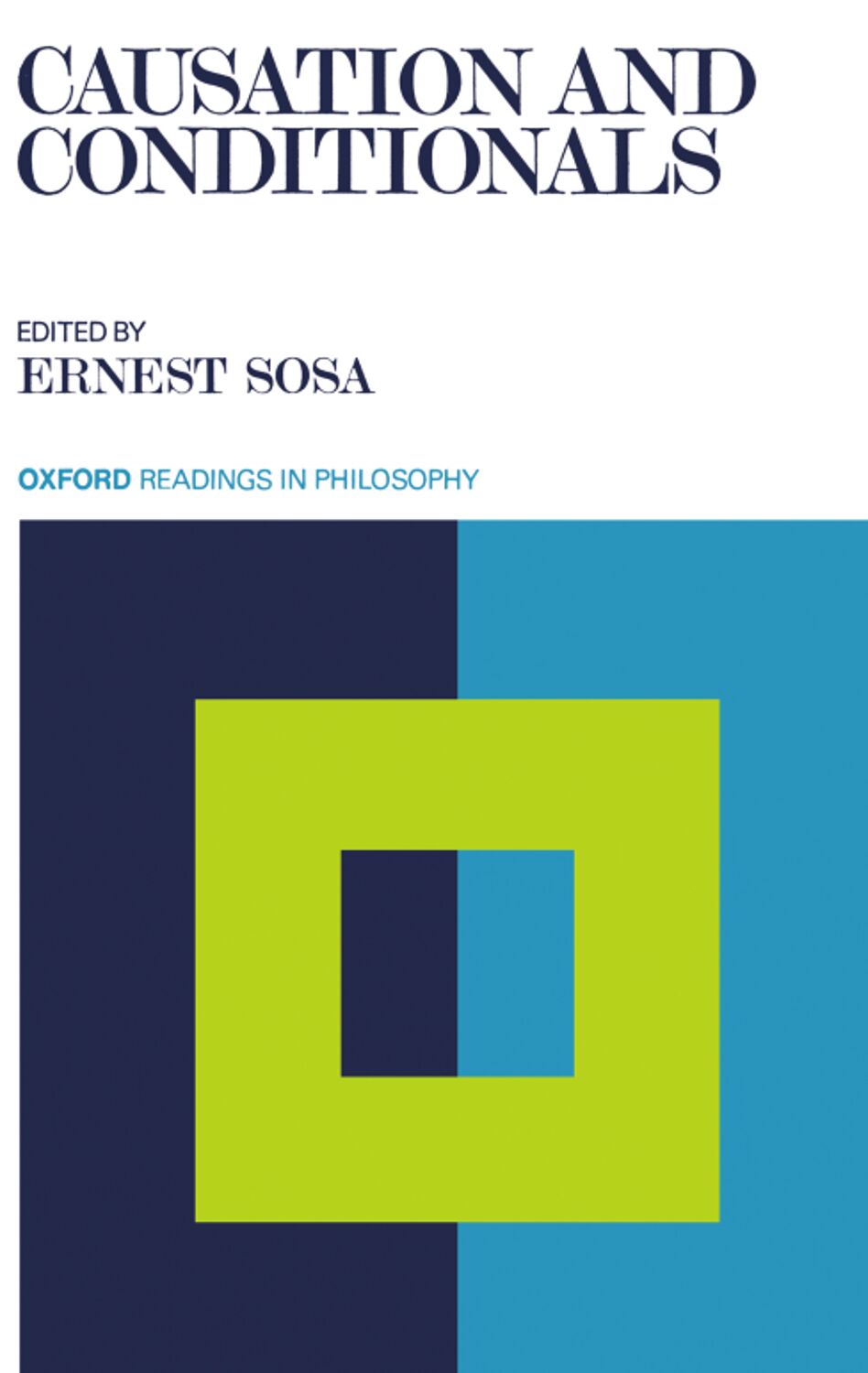 Causation and Conditionals book cover