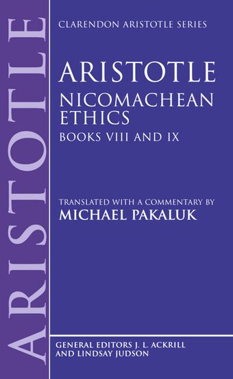 Nicomachean Ethics, Books VIII and IX book cover