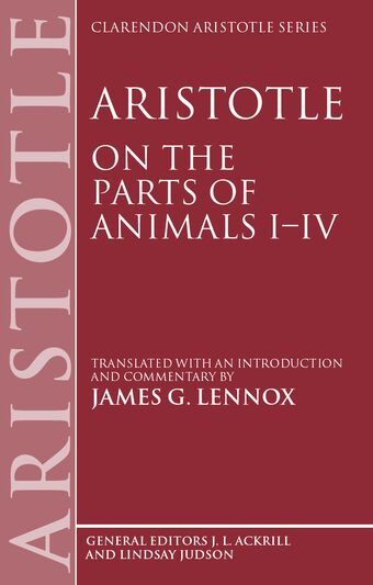 On the Parts of Animals I-IV book cover