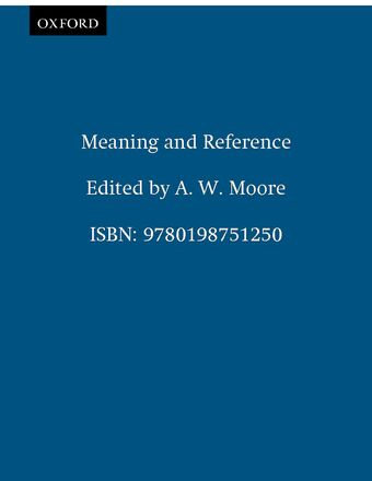 Meaning and Reference book cover
