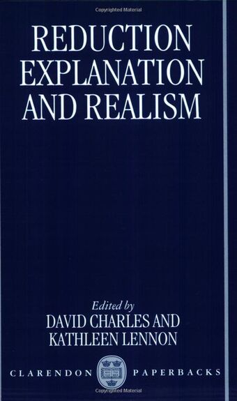 Reduction, Explanation, and Realism book cover