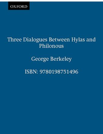 Three Dialogues Between Hylas and Philonous book cover