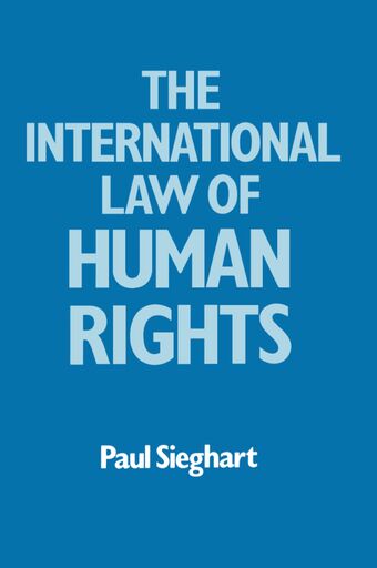 International Law of Human Rights book cover