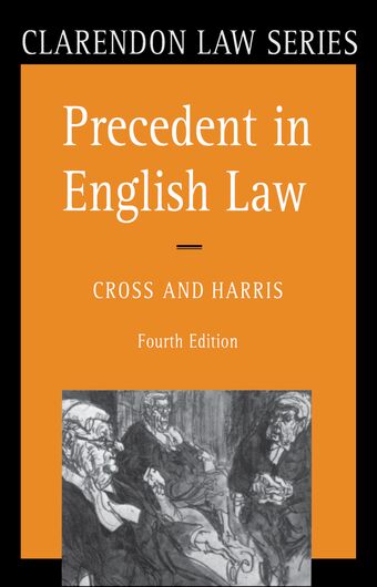 Precedent in English Law book cover