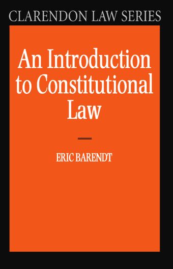An Introduction to Constitutional Law book cover