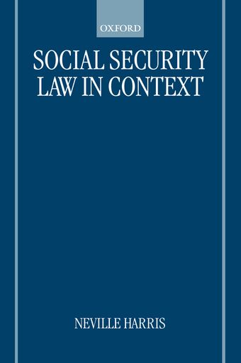 Social Security Law in Context book cover