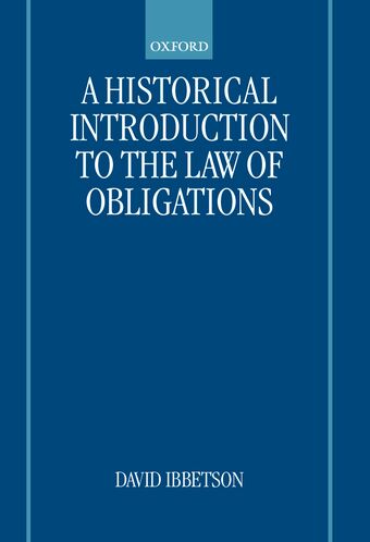 A Historical Introduction to the Law of Obligations book cover