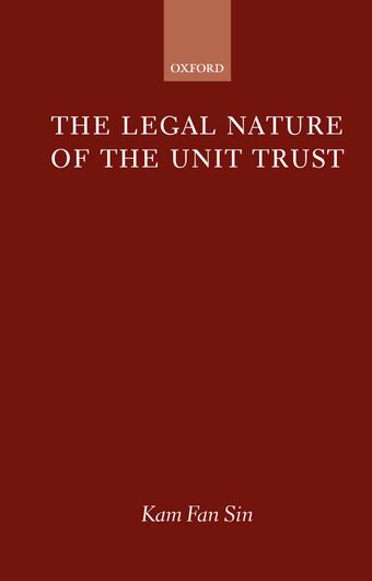 The Legal Nature of the Unit Trust book cover