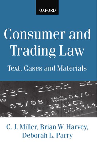 Consumer and Trading Law book cover