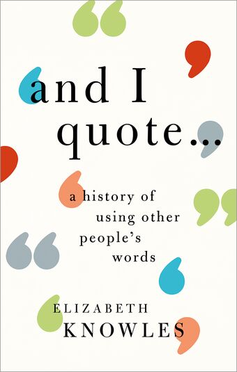 'And I quote...' book cover