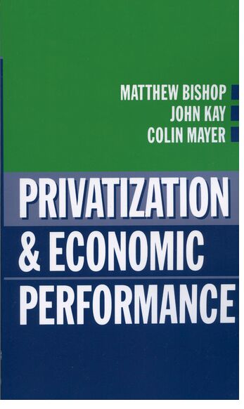 Privatization and Economic Performance book cover