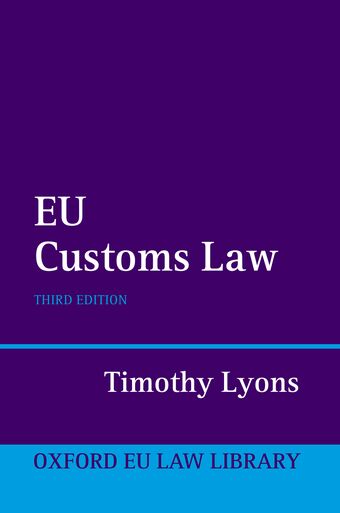 EU Customs Law book cover