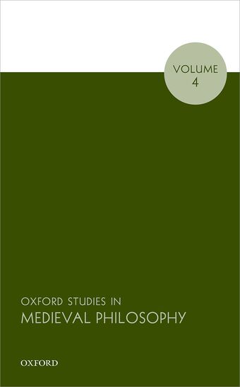 Oxford Studies in Medieval Philosophy, Volume 4 book cover
