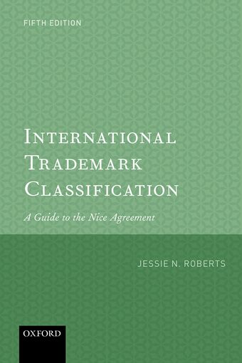 International Trademark Classification book cover