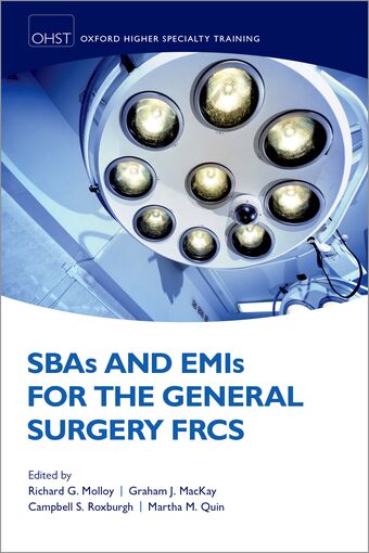 SBAs and EMIs for the General Surgery FRCS book cover