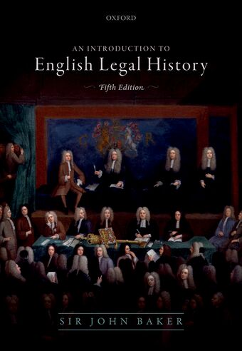 Introduction to English Legal History book cover