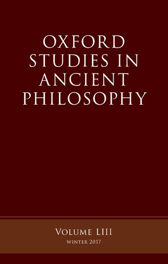 Oxford Studies Ancient Philosophy 53 book cover