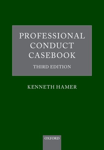 Professional Conduct Casebook book cover