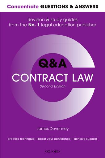 Concentrate Questions and Answers Contract Law book cover