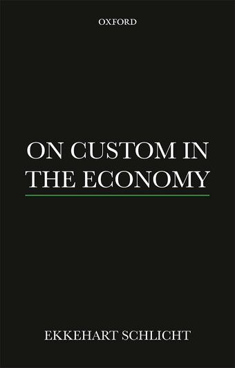 On Custom in the Economy book cover