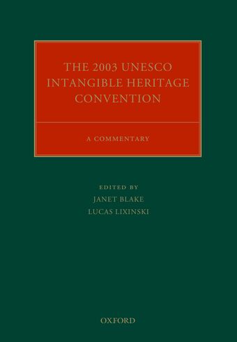 The 2003 UNESCO Intangible Heritage Convention book cover