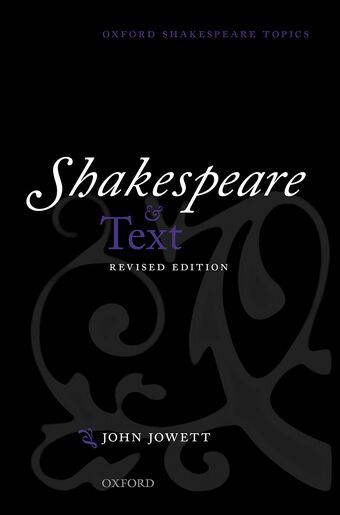 Shakespeare and Text book cover