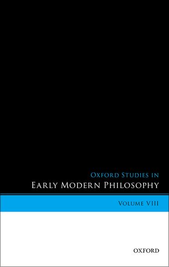 Oxford Studies in Early Modern Philosophy, Volume VIII book cover